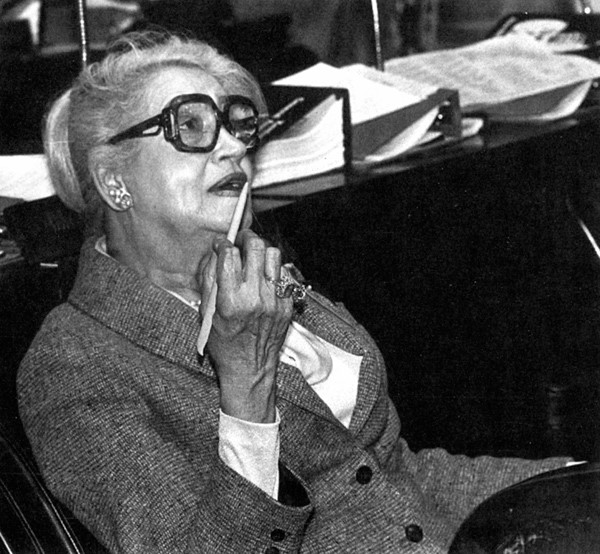 Representative Mae Street Kidd seated at the Kentucky State Legislature